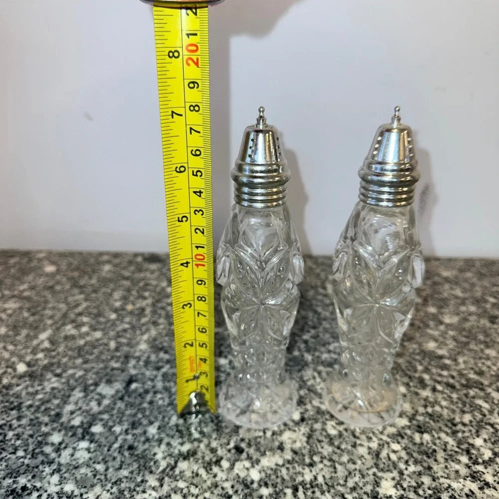 HOFBAUER The Byrds Lead Crystal Salt and Pepper Shaker set 7.5